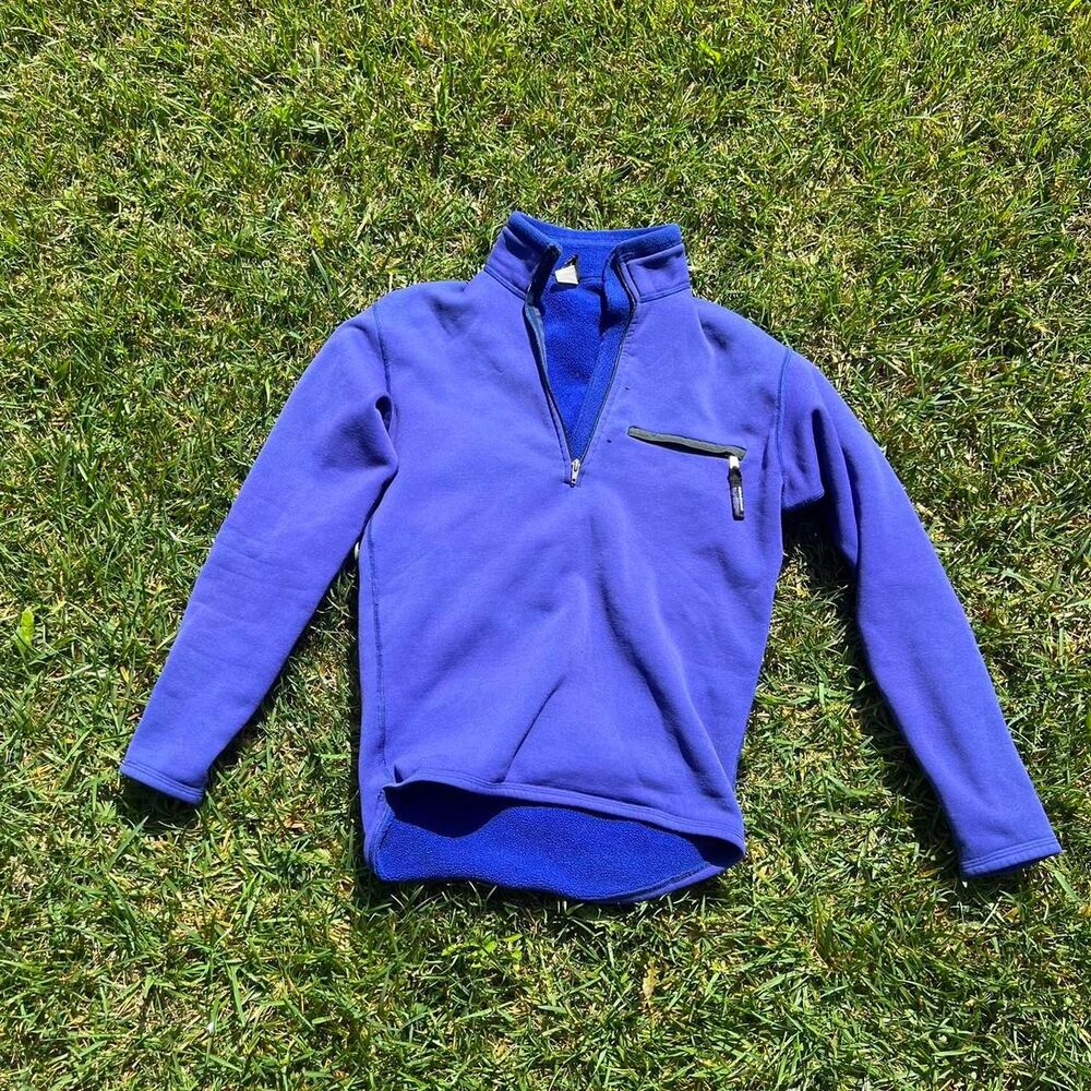 Patagonia Purple y2k 80s 90s quarter zip up mens size xs